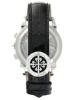 Patek Philippe - Patek Philippe Platinum Perpetual Calendar Chrono Baguette Diamond Watch Ref. 5271 - The Keystone Watches