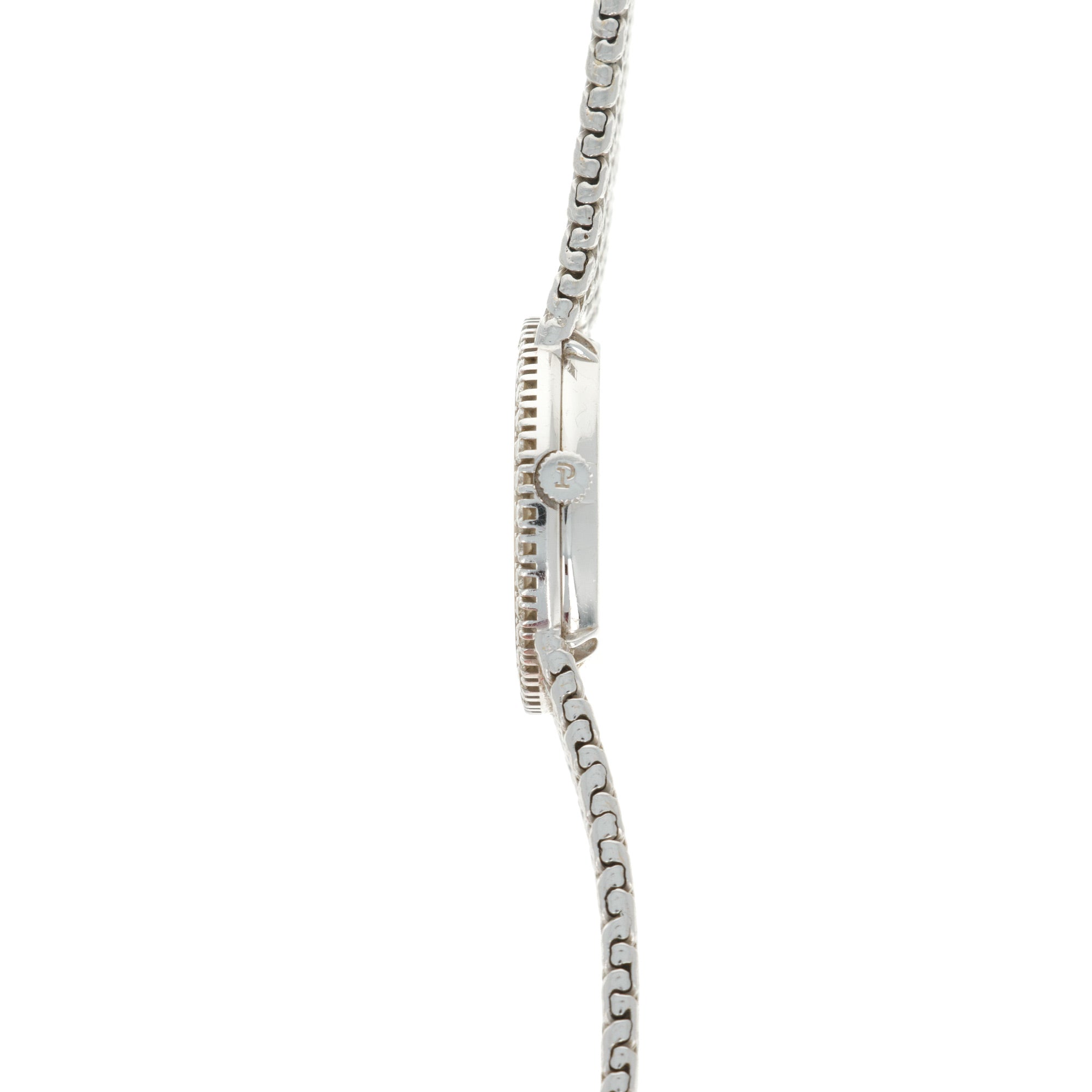 Piaget - Piaget White Gold Diamond Emerald Watch, 1970s - The Keystone Watches