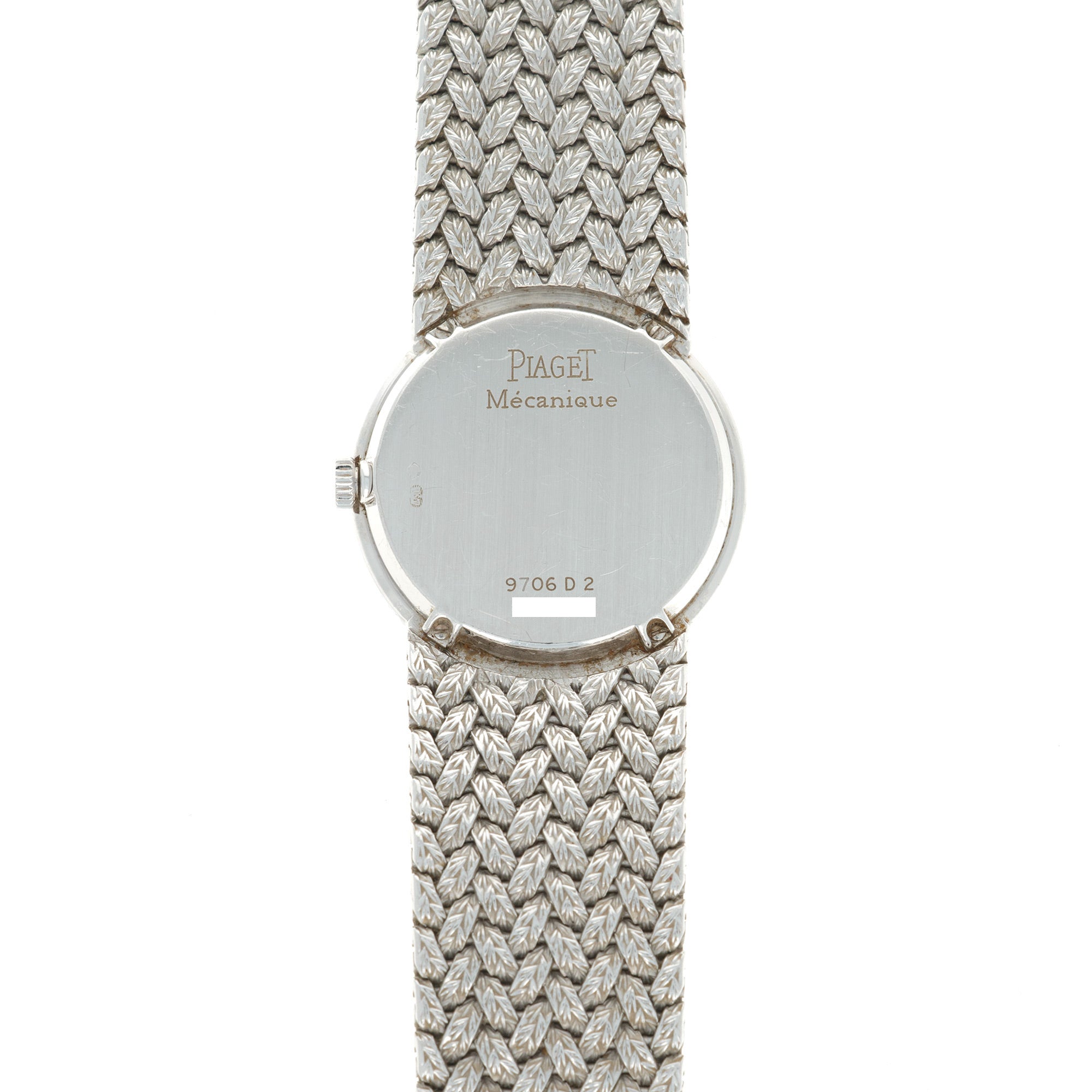 Piaget - Piaget White Gold Diamond Emerald Watch, 1970s - The Keystone Watches