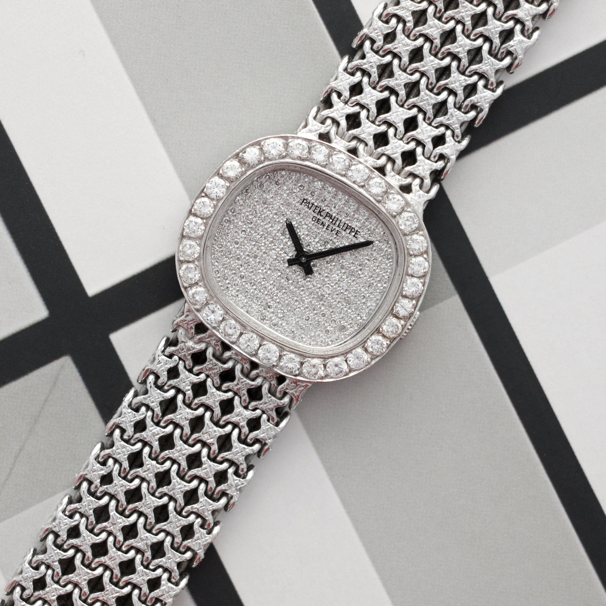 Patek Philippe - Patek Philippe White Gold Diamond Watch, 1970s - The Keystone Watches