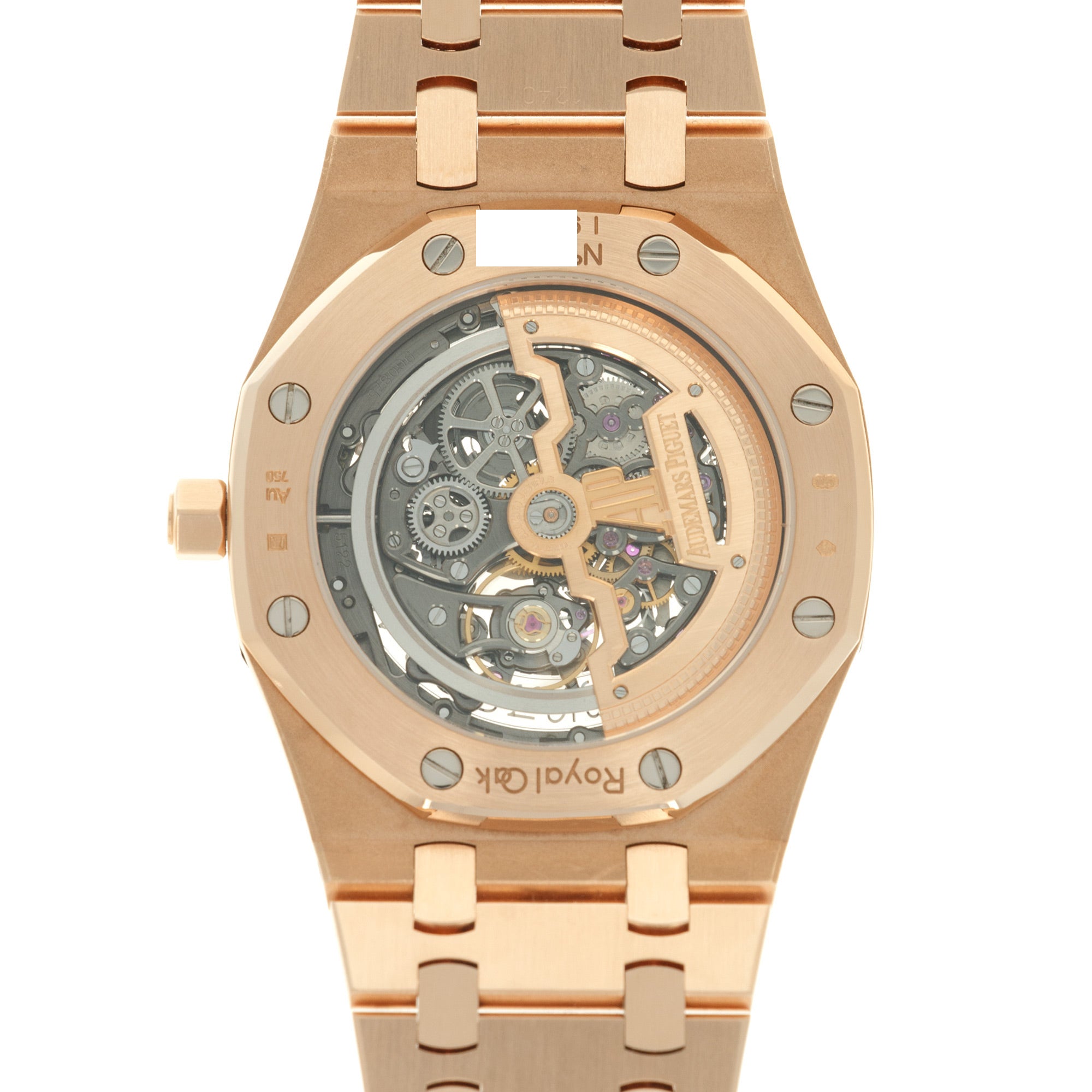 Audemars Piguet - Audemars Piguet Rose Gold Royal Oak Openworked Skeleton Watch Ref. 15204 - The Keystone Watches
