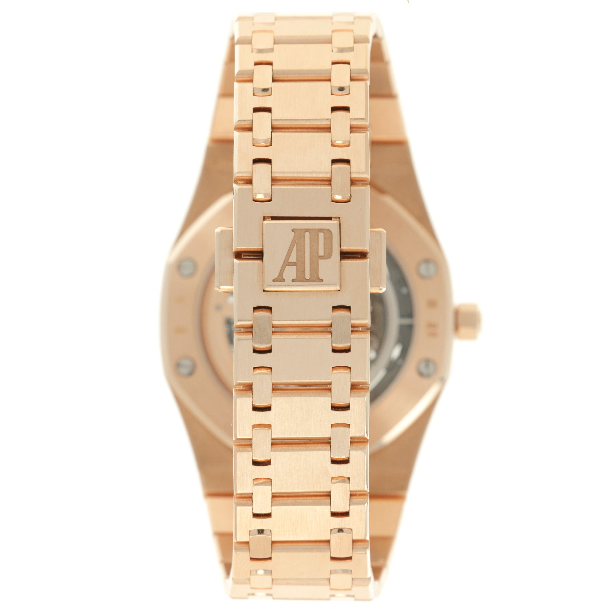 Audemars Piguet - Audemars Piguet Rose Gold Royal Oak Openworked Skeleton Watch Ref. 15204 - The Keystone Watches