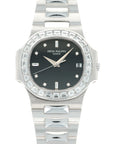 Patek Philippe - Patek Philippe White Gold Nautilus Baguette Diamond Watch Ref. 3800 - The Keystone Watches
