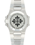 Patek Philippe - Patek Philippe White Gold Nautilus Baguette Diamond Watch Ref. 3800 - The Keystone Watches