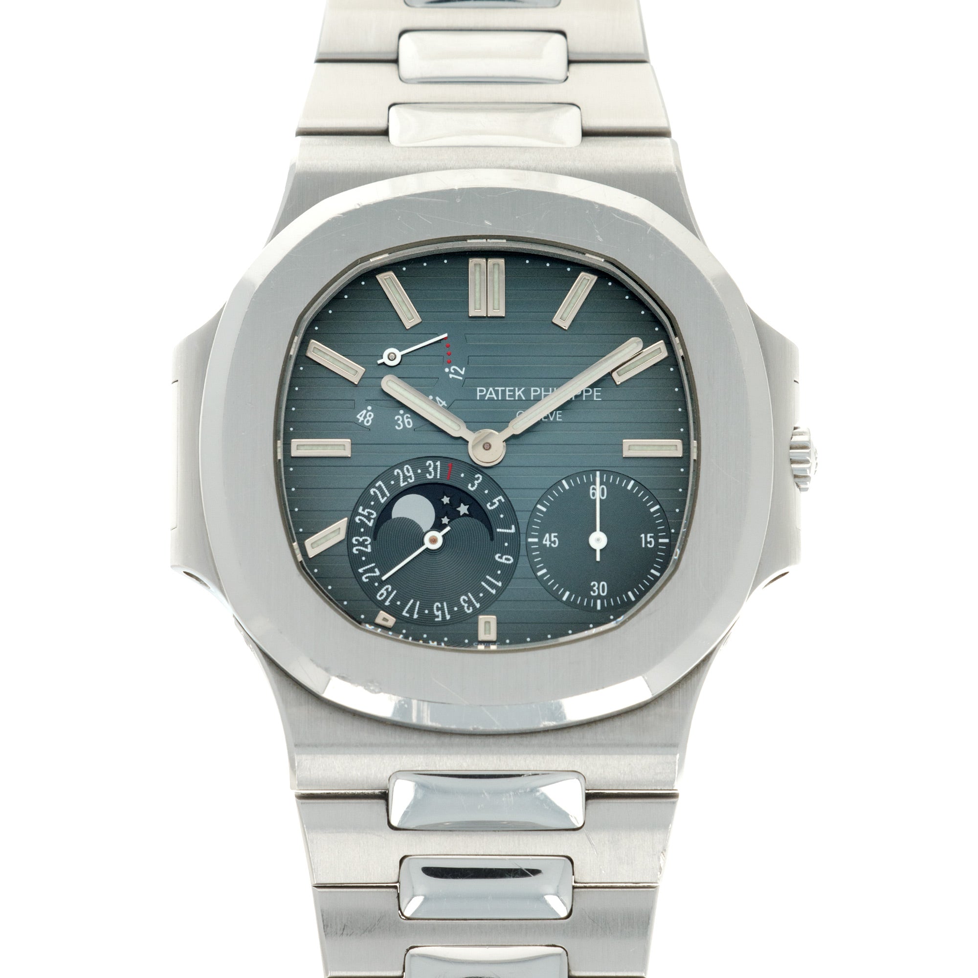 Patek Philippe - Patek Philippe Nautilus Moonphase Watch Ref. 3712 with Original Box and Papers - The Keystone Watches