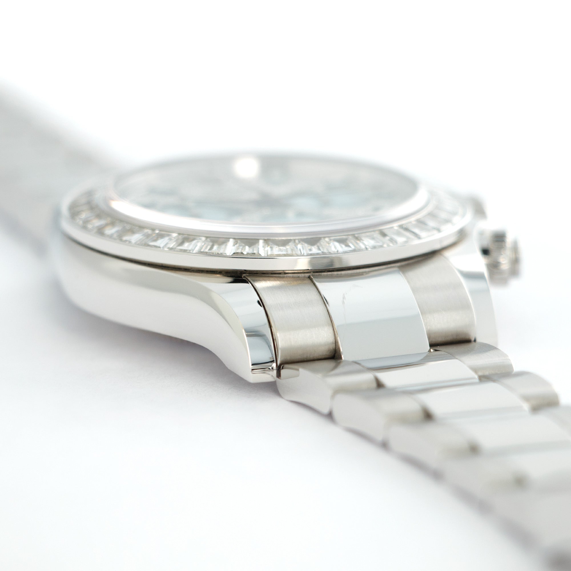 Rolex - Rolex Platinum Cosmograph Daytona Baguette Diamond Watch Ref. 116576 - The Keystone Watches