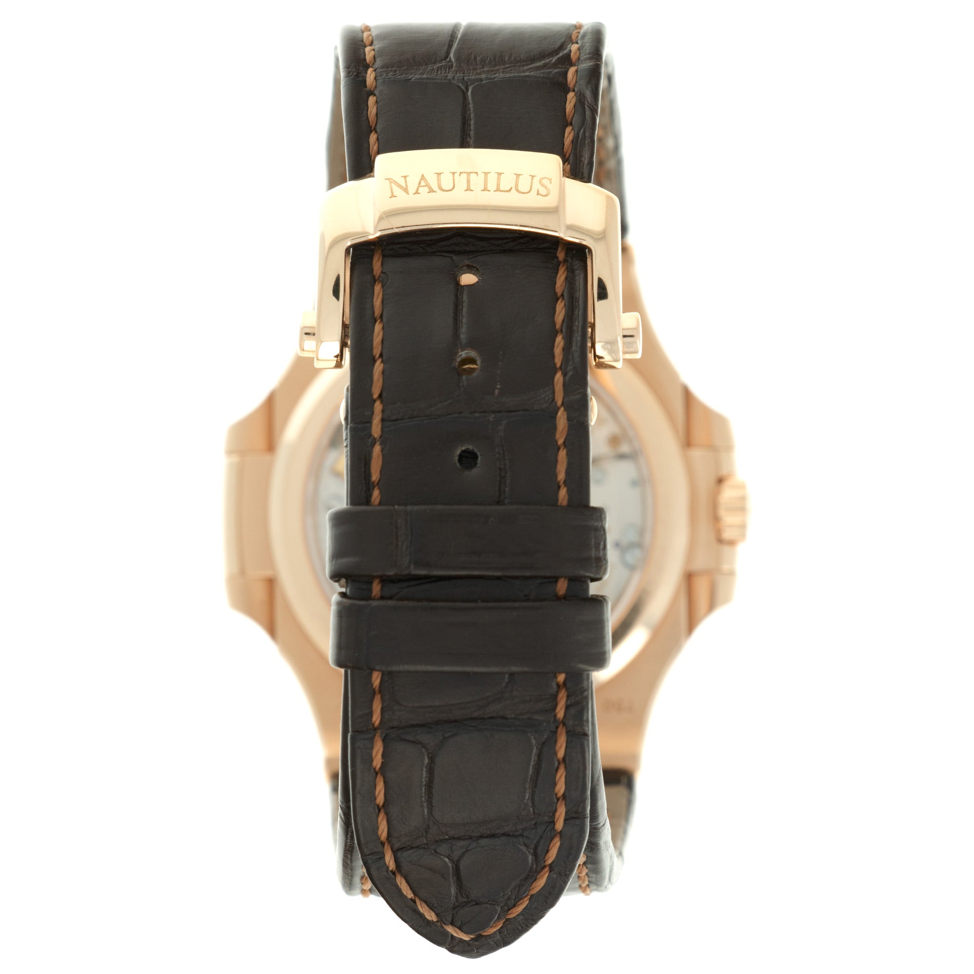 Patek Philippe - Patek Philippe Rose Gold Nautilus Moonphase Watch Ref. 5712 - The Keystone Watches