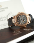 Patek Philippe - Patek Philippe Rose Gold Nautilus Moonphase Watch Ref. 5712 - The Keystone Watches