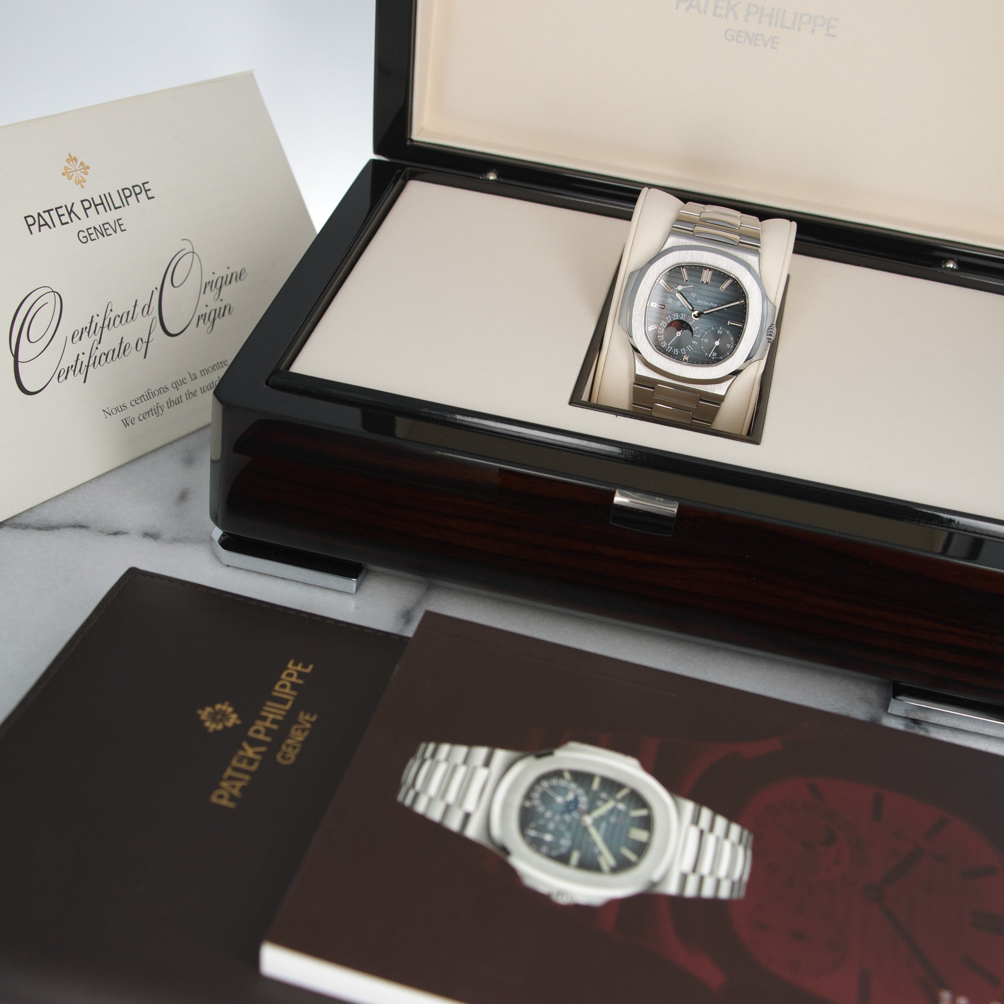 Patek Philippe - Patek Philippe Nautilus Moonphase Watch Ref. 5712 - The Keystone Watches