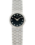 Piaget - Piaget White gold Onyx & Diamond Watch, 1970s - The Keystone Watches
