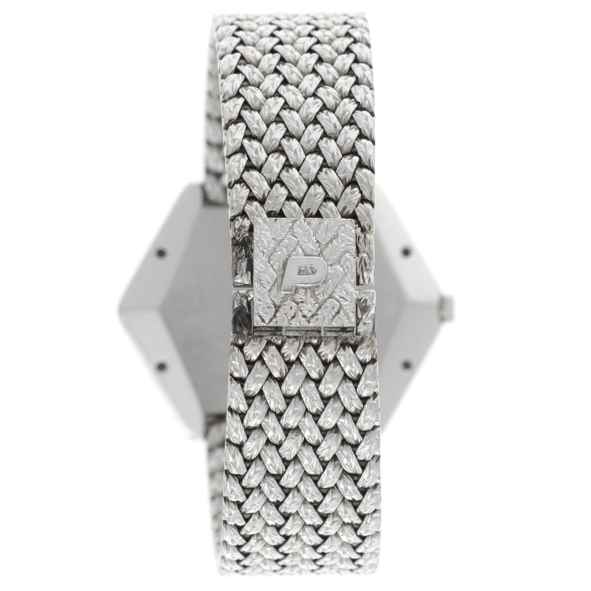 Piaget - Piaget White Gold Onyx & Diamond Watch, 1970s - The Keystone Watches