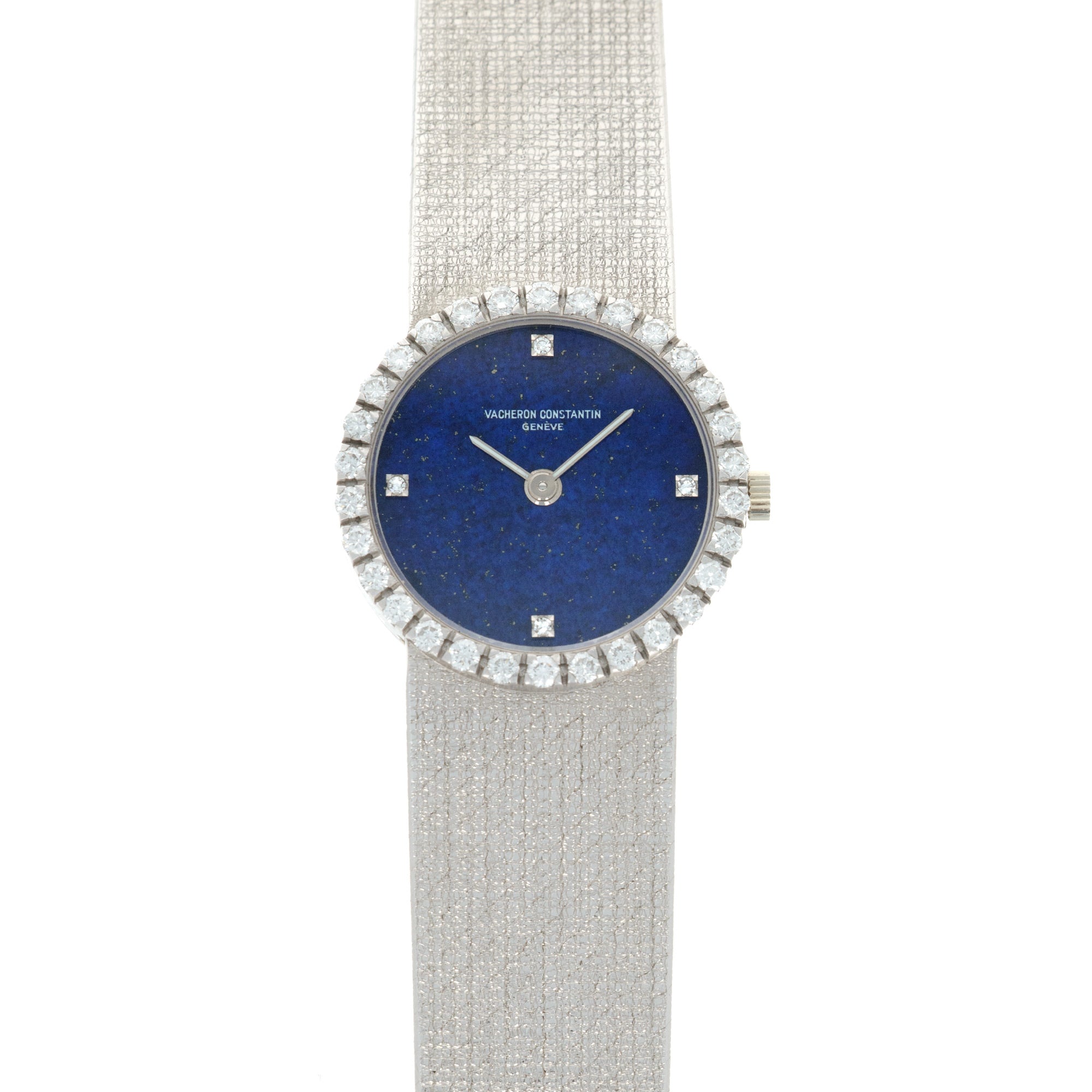 Vacheron Constantin - Vacheron Constantin White Gold Lapis Diamond Watch, 1970s - The Keystone Watches