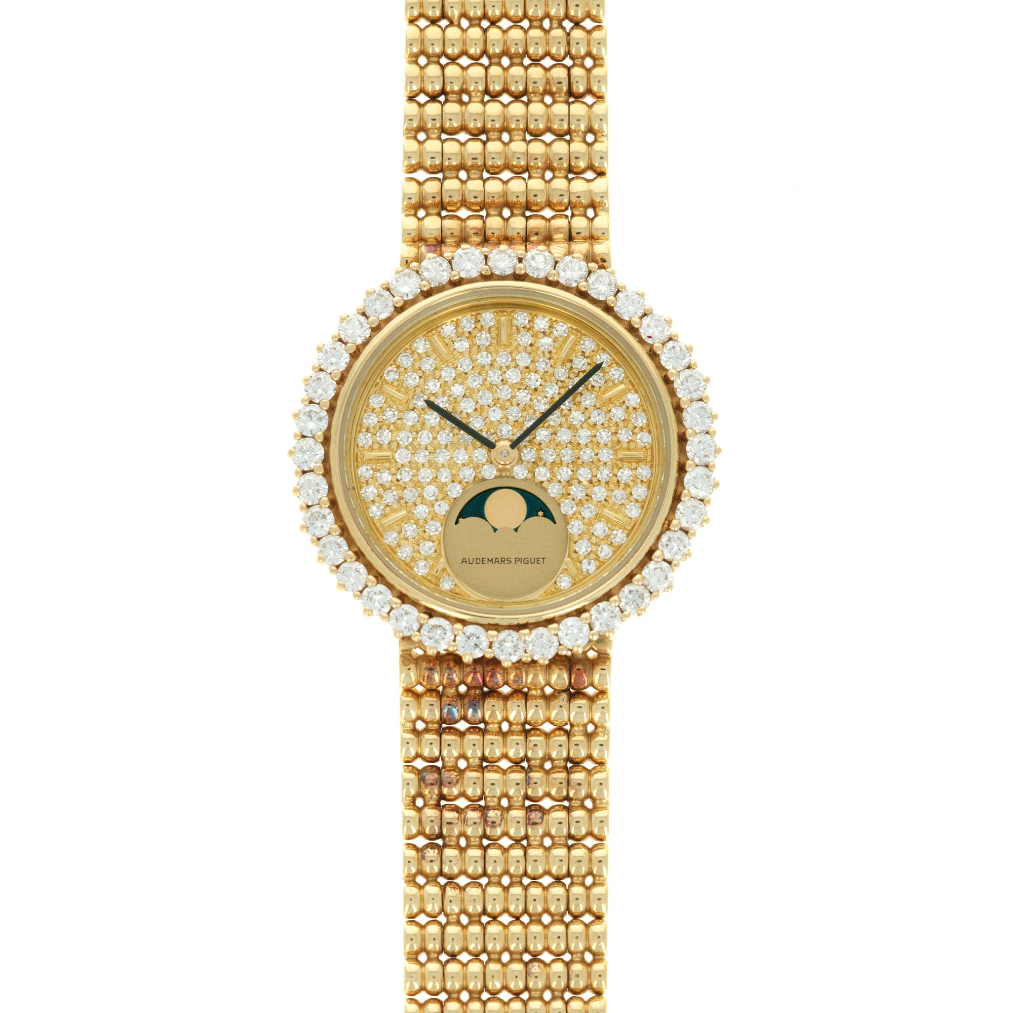 Audemars Piguet - Audemars Piguet Yellow Gold Diamond Moonphase Watch - The Keystone Watches