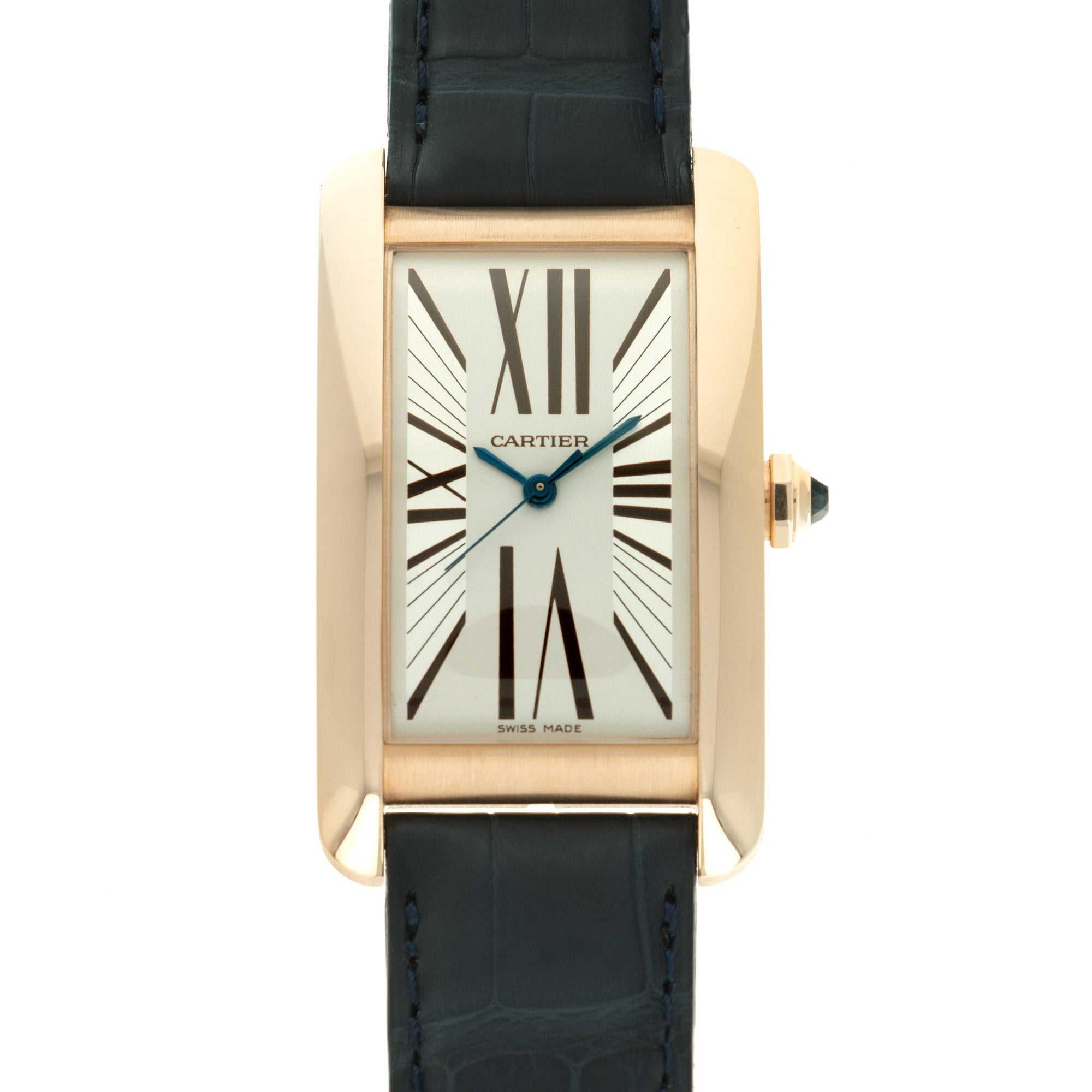 Cartier Tank Americaine 18k Rose Gold Automatic Watch W2609156 2505