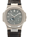 Patek Philippe - Patek Philippe White Gold Nautilus Moonphase Watch Ref. 5712 - The Keystone Watches