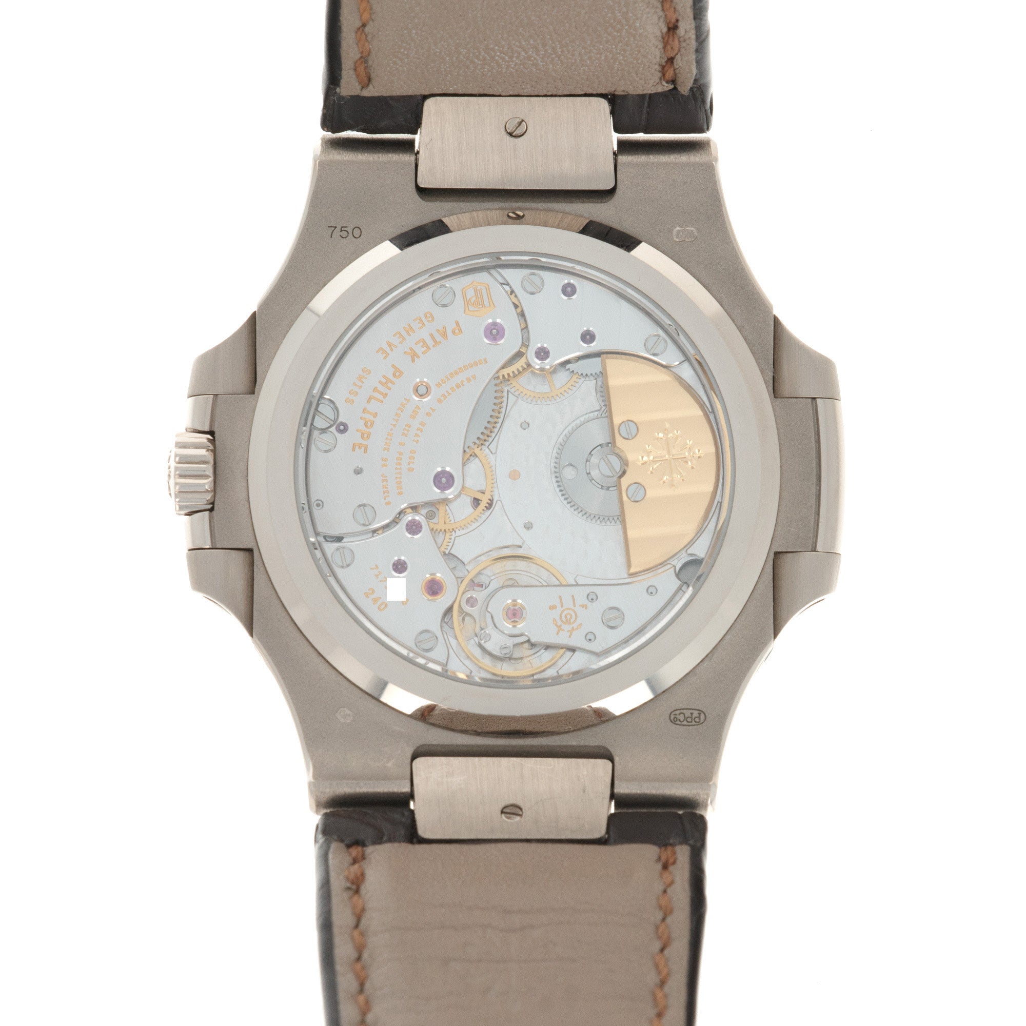 Patek Philippe - Patek Philippe White Gold Nautilus Moonphase Watch Ref. 5712 - The Keystone Watches