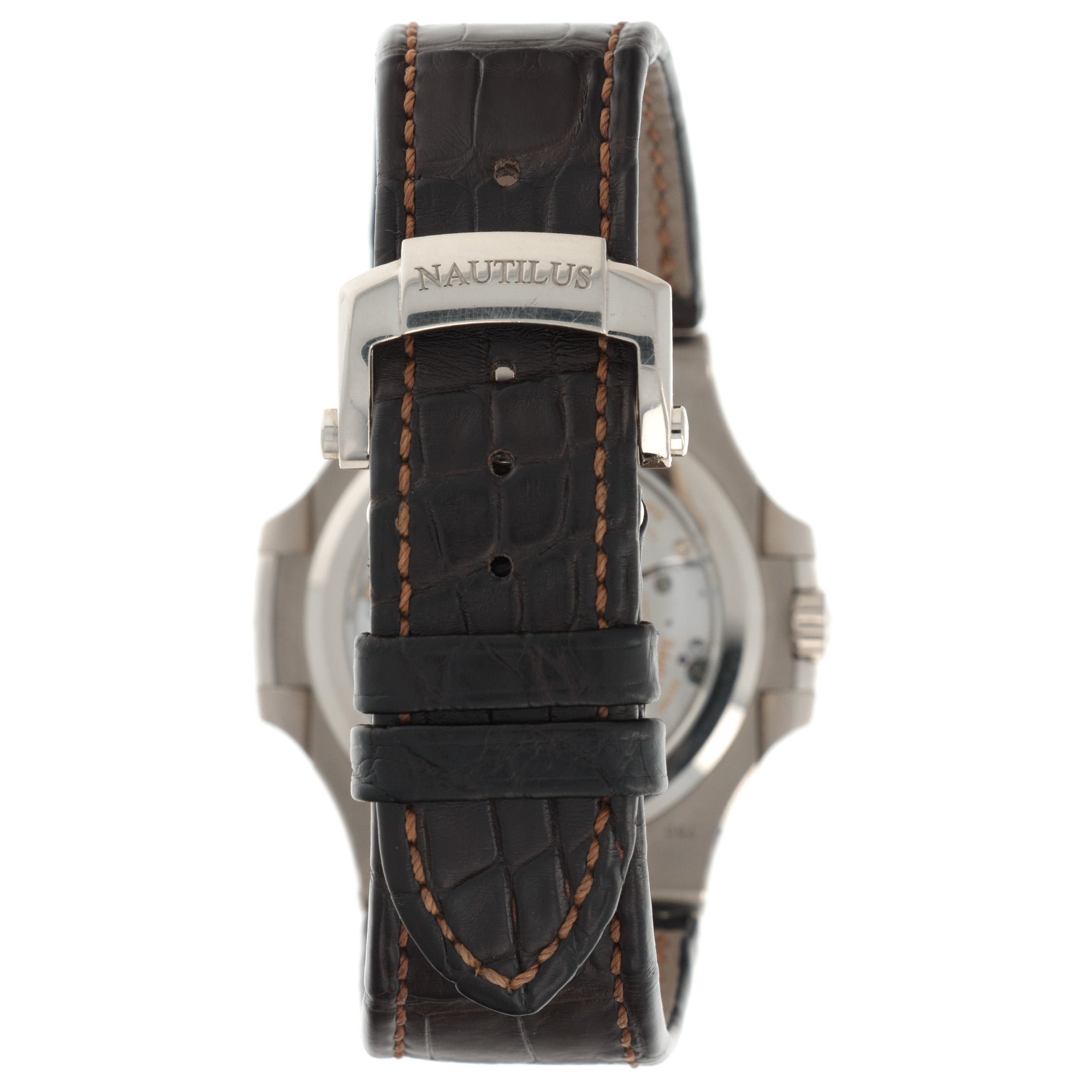 Patek Philippe - Patek Philippe White Gold Nautilus Moonphase Watch Ref. 5712 - The Keystone Watches