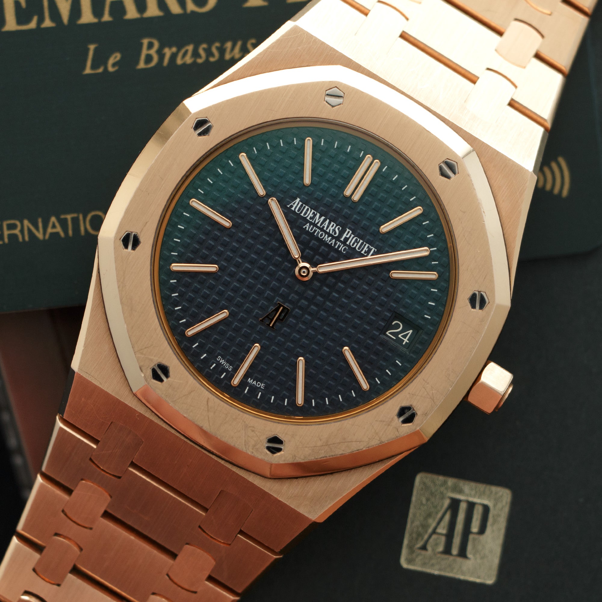 Audemars Piguet Rose Gold Royal Oak Ultra Thin Watch Ref. 15202