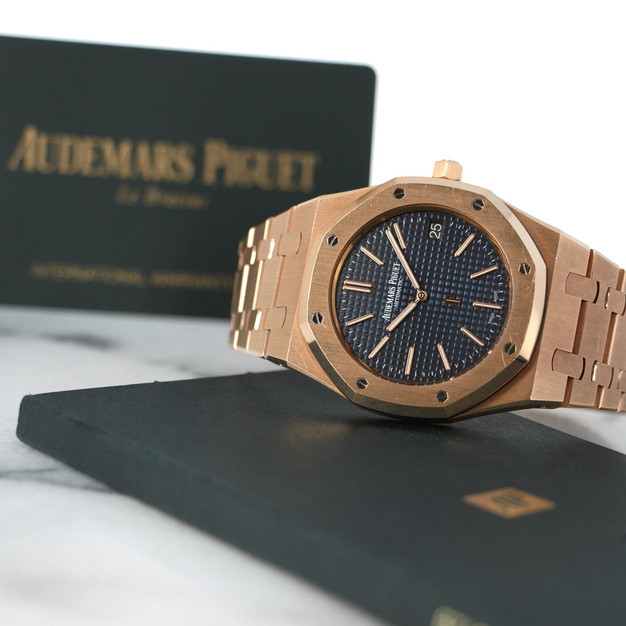 Audemars Piguet - Audemars Piguet Rose Gold Royal Oak Ultra-Thin Watch Ref. 15202 - The Keystone Watches