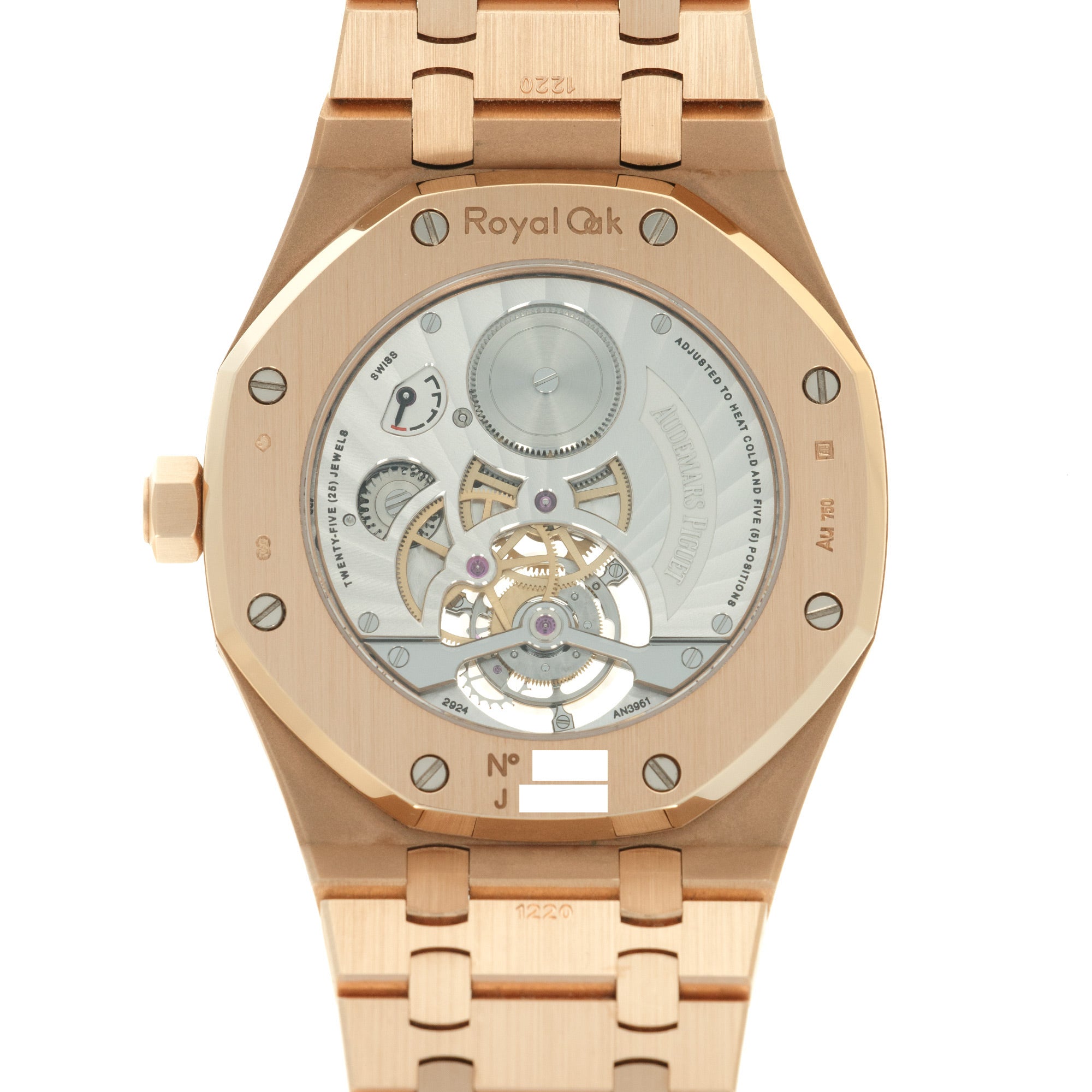 Audemars Piguet - Audemars Piguet Rose Gold Royal Oak Tourbillon Watch Ref. 26522 - The Keystone Watches
