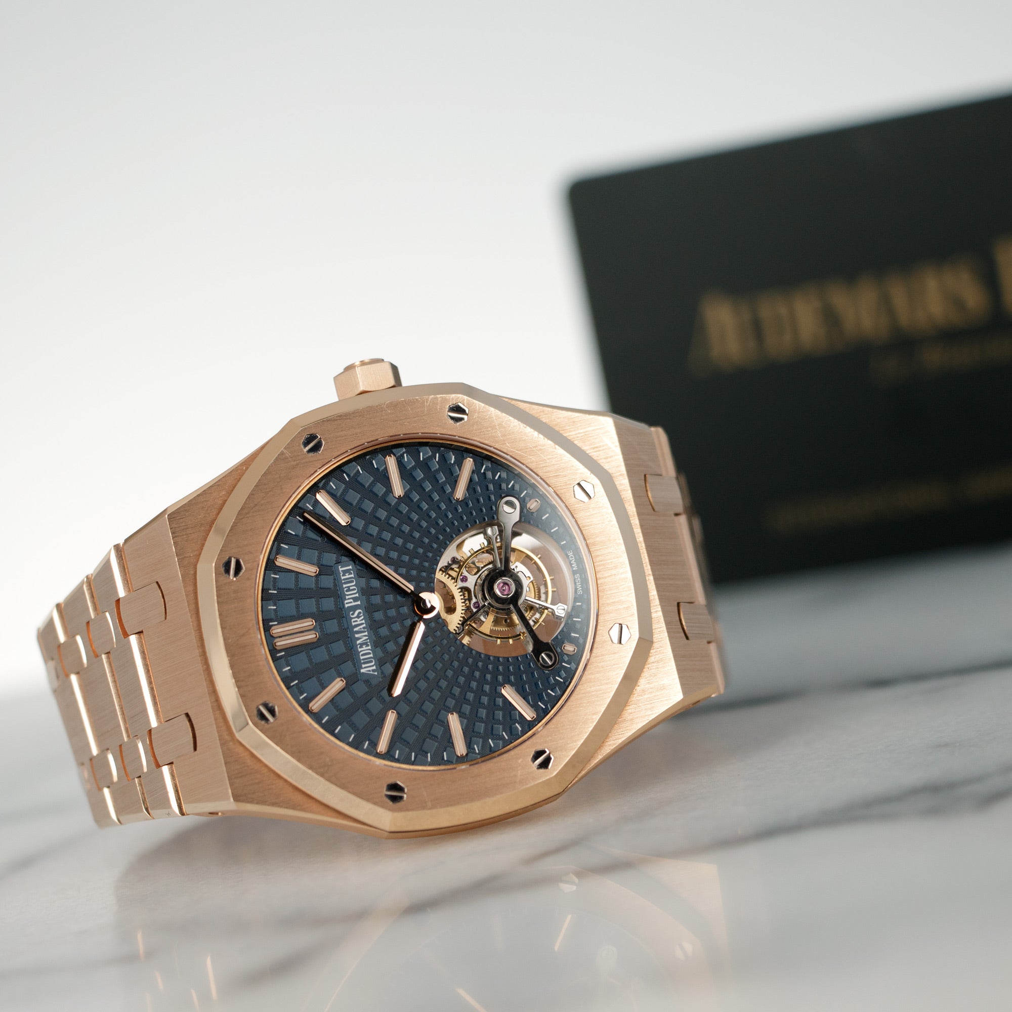 Audemars Piguet - Audemars Piguet Rose Gold Royal Oak Tourbillon Watch Ref. 26522 - The Keystone Watches