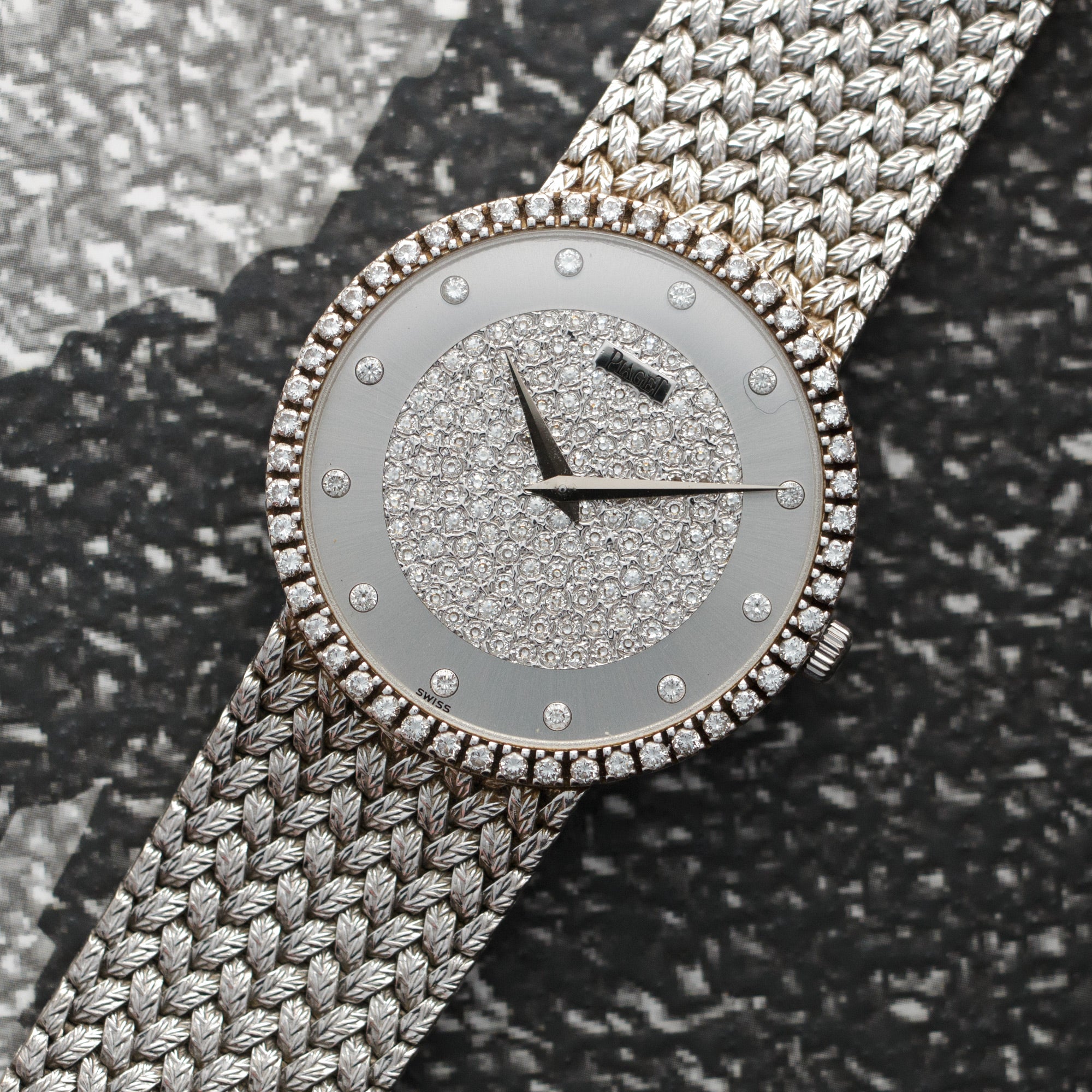 Piaget - Piaget White Gold Diamond Watch, 1980s - The Keystone Watches
