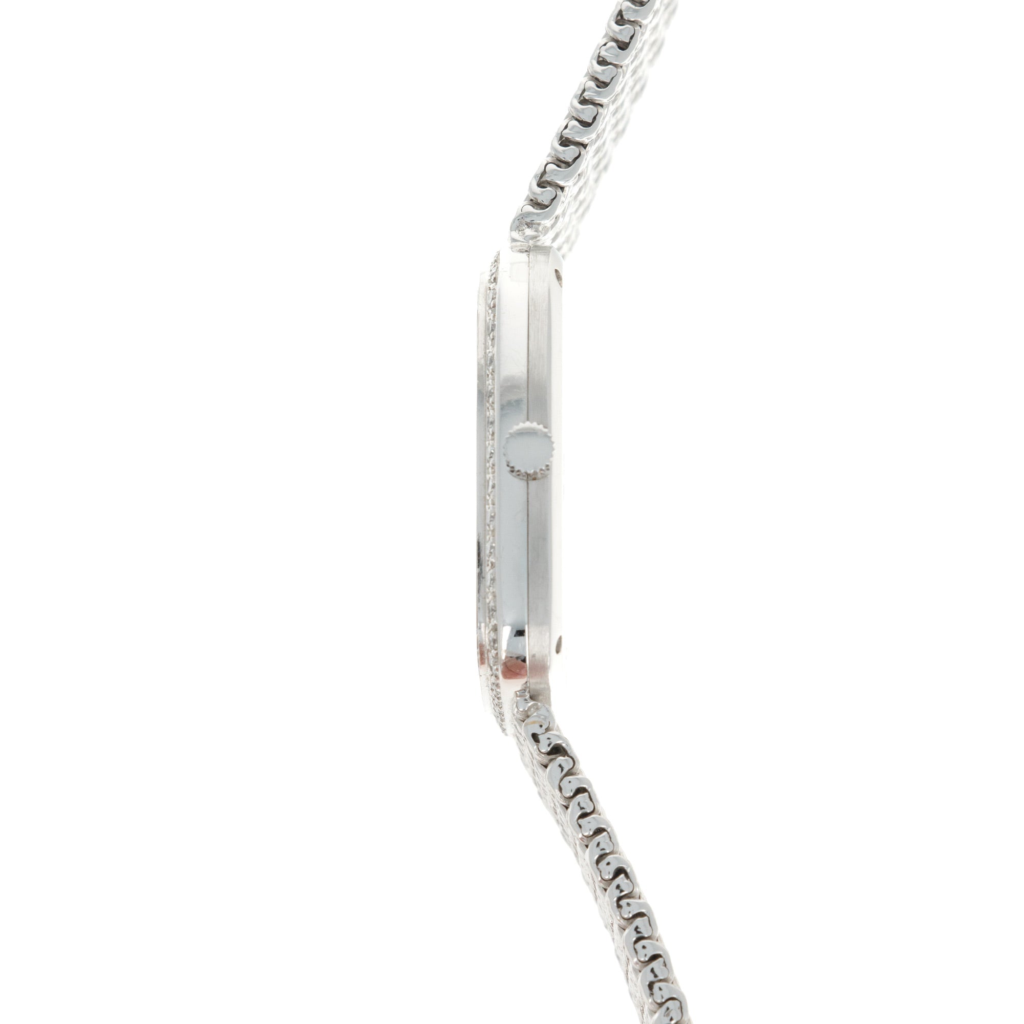 Piaget - Piaget White Gold Onyx Diamond Watch, 1970s - The Keystone Watches