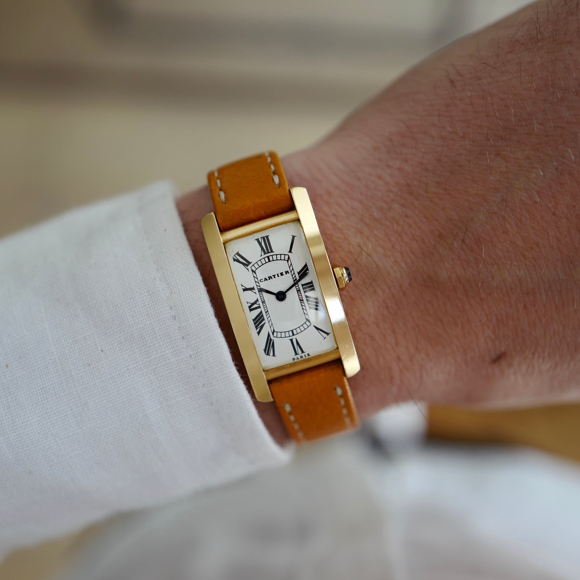 Cartier - Cartier Yellow Gold Tank Cintree Watch, 1970s - The Keystone Watches