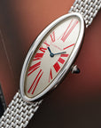Cartier - Cartier White Gold Baignoire Red Numbers Watch - The Keystone Watches
