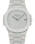 Patek Philippe - Patek Philippe White Gold Nautilus Diamond Watch Ref. 5719 - The Keystone Watches