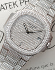 Patek Philippe - Patek Philippe White Gold Nautilus Diamond Watch Ref. 5719 - The Keystone Watches