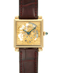 Cartier - Cartier Yellow Gold Carree Obus Skeleton Watch, Limited to 100 - The Keystone Watches