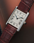 Cartier - Cartier Platinum Tank Mechanical Watch - The Keystone Watches