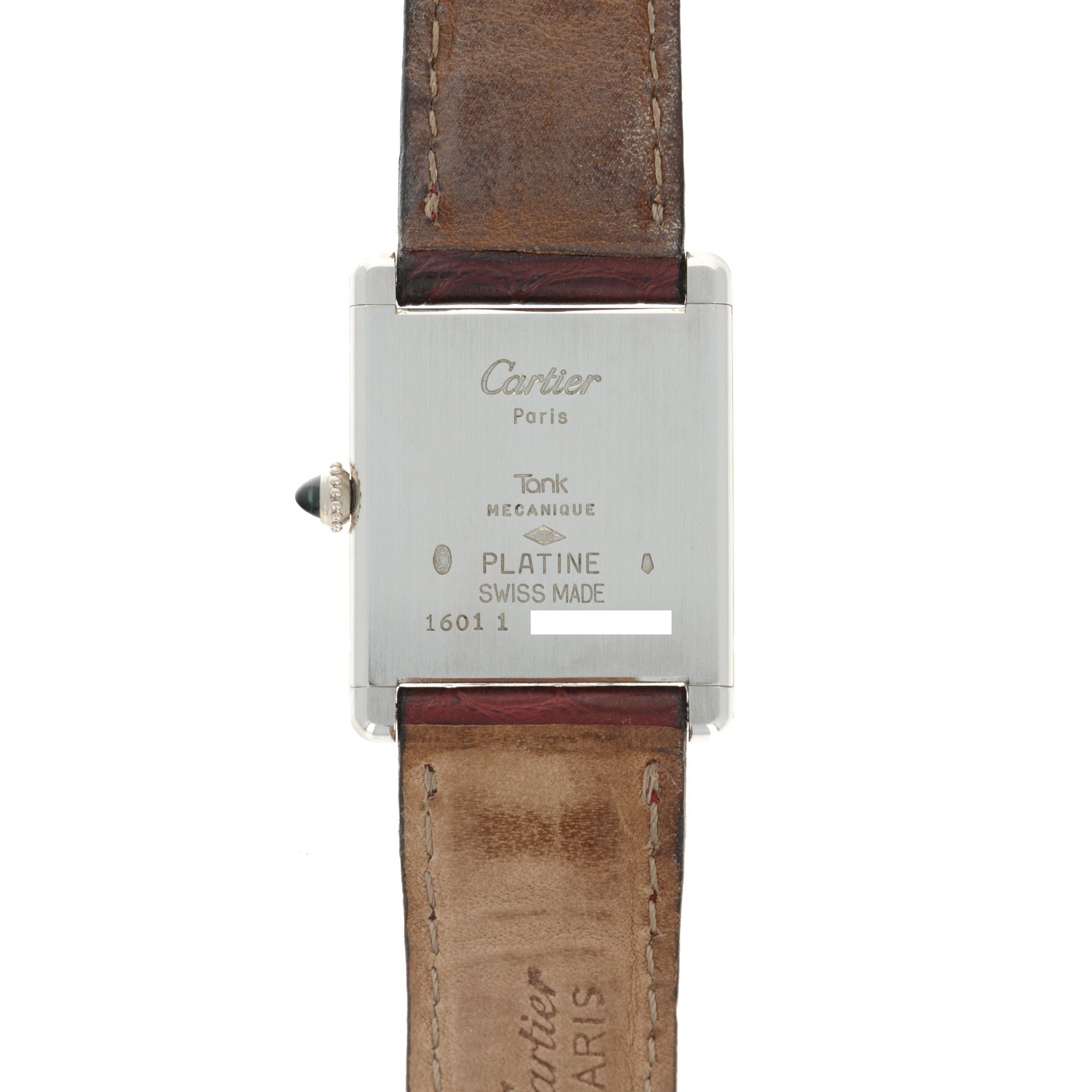 Cartier - Cartier Platinum Tank Mechanical Watch - The Keystone Watches