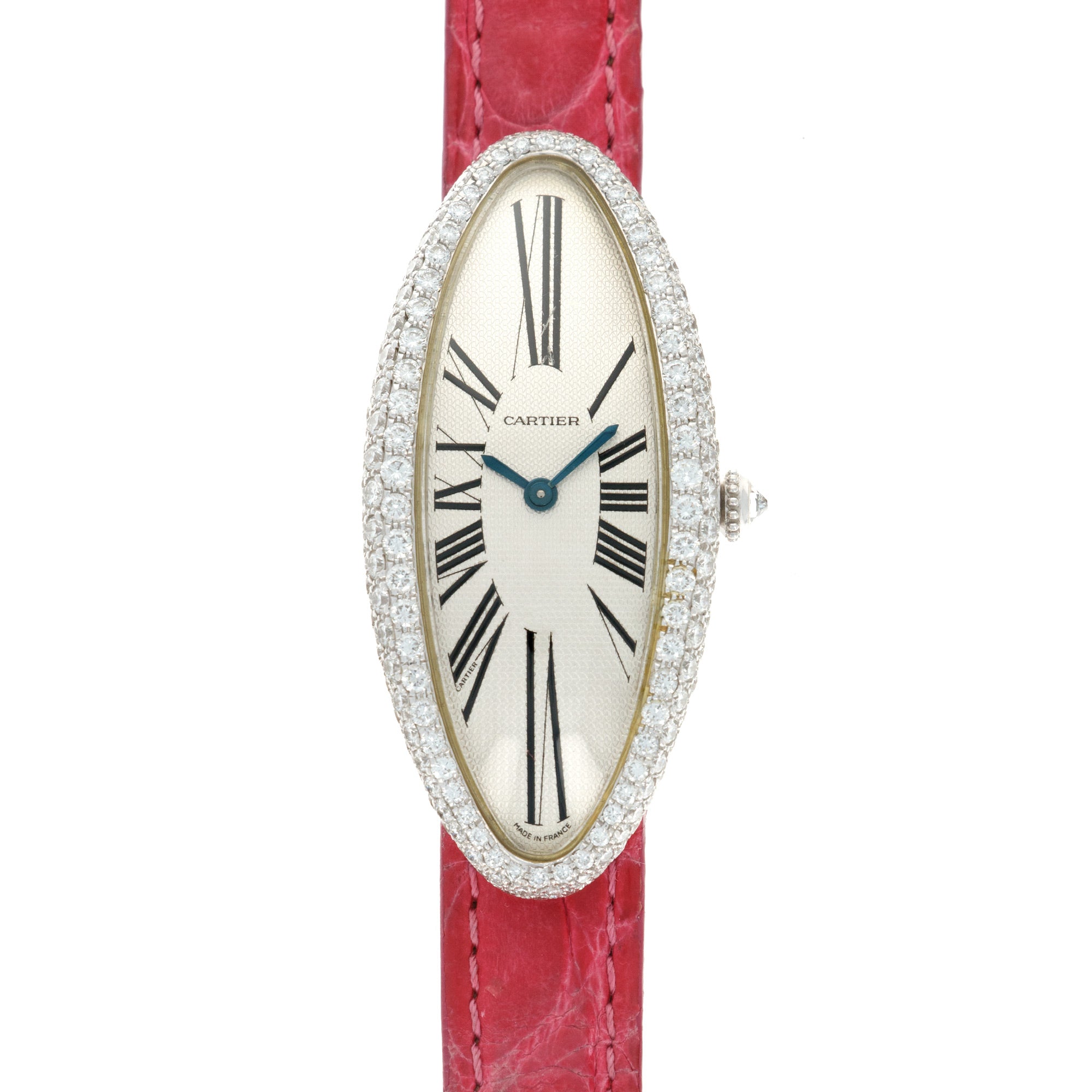 Cartier - Cartier White Gold Baignoire Allongee Diamond Watch - The Keystone Watches