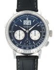 A. Lange & Sohne - A. Lange & Sohne Platinum Datograph Baguette Diamond Up Down Watch Ref. 405.835 - The Keystone Watches