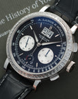 A. Lange & Sohne - A. Lange & Sohne Platinum Datograph Baguette Diamond Up Down Watch Ref. 405.835 - The Keystone Watches