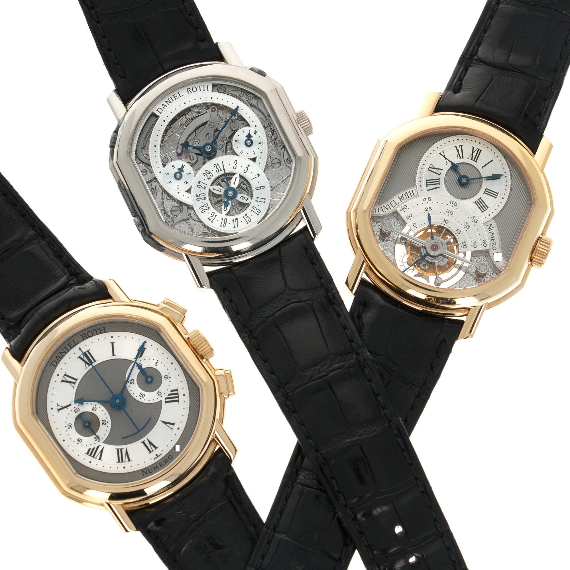 Daniel Roth - Daniel Roth Tourbillon, Retrograde Skeleton, Chronograph, Three Watch Set - The Keystone Watches