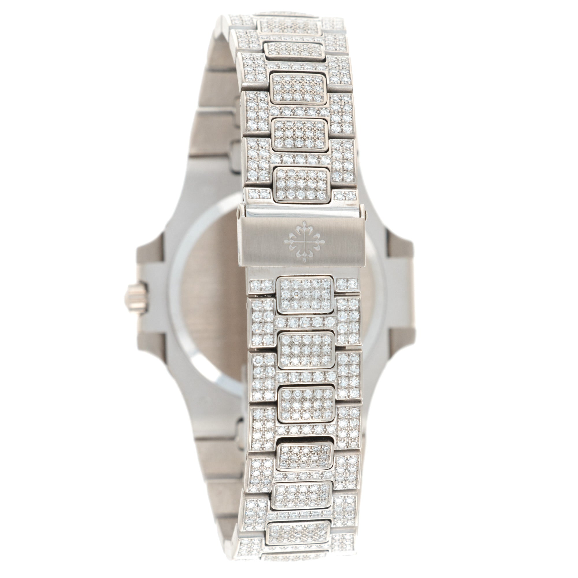 Patek Philippe - Patek Philippe White Gold Nautilus Diamond Emerald Watch Ref. 3800 - The Keystone Watches