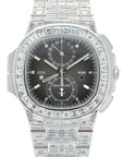 Patek Philippe - Patek Philippe White Gold Nautilus Baguette Diamond Watch Ref. 5990, Special Edition - The Keystone Watches