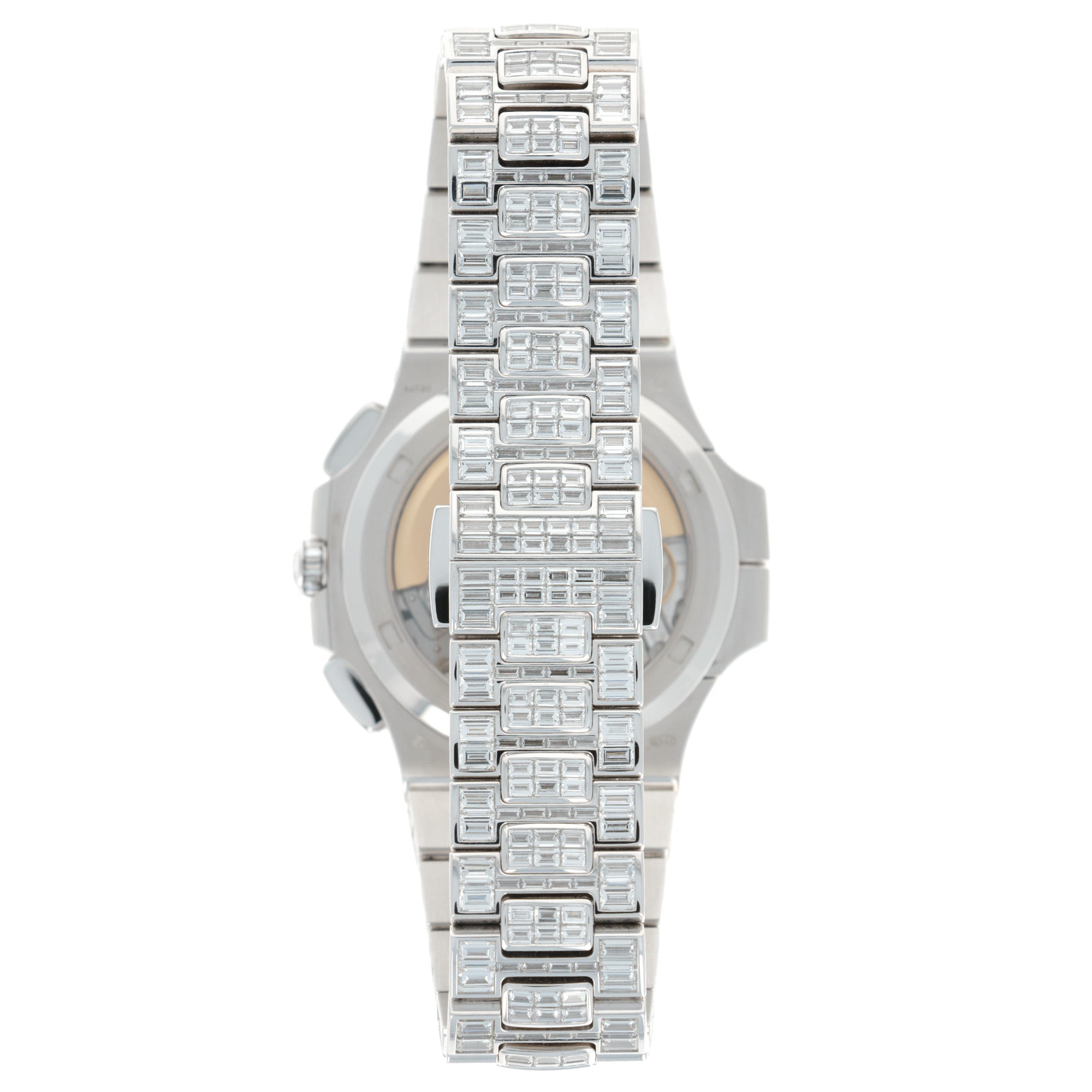 Patek Philippe - Patek Philippe White Gold Nautilus Baguette Diamond Watch Ref. 5990, Special Edition - The Keystone Watches
