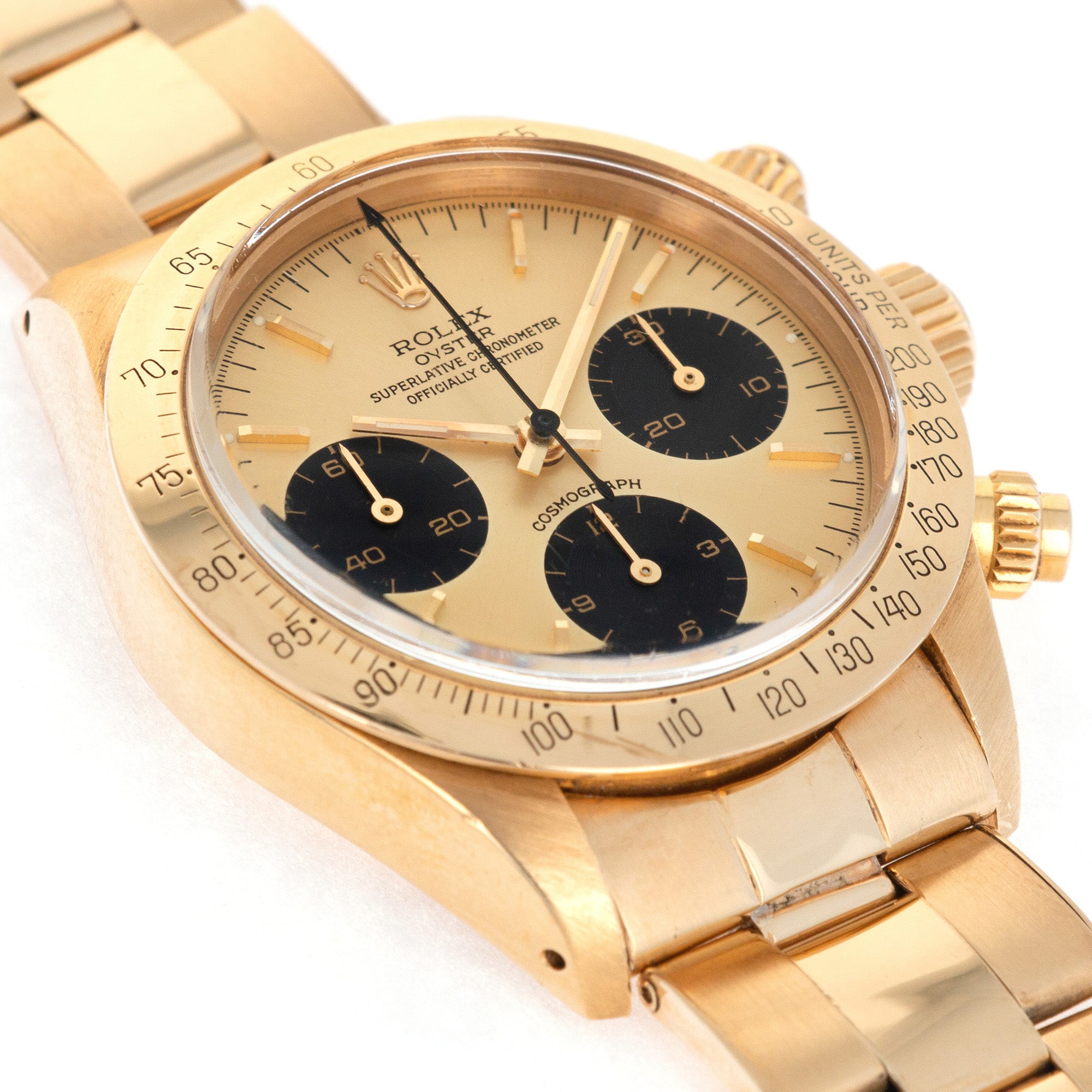 Rolex daytona clearance 6265 gold