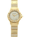 Cartier - Cartier Yellow Gold Santos Automatic Diamond Watch - The Keystone Watches