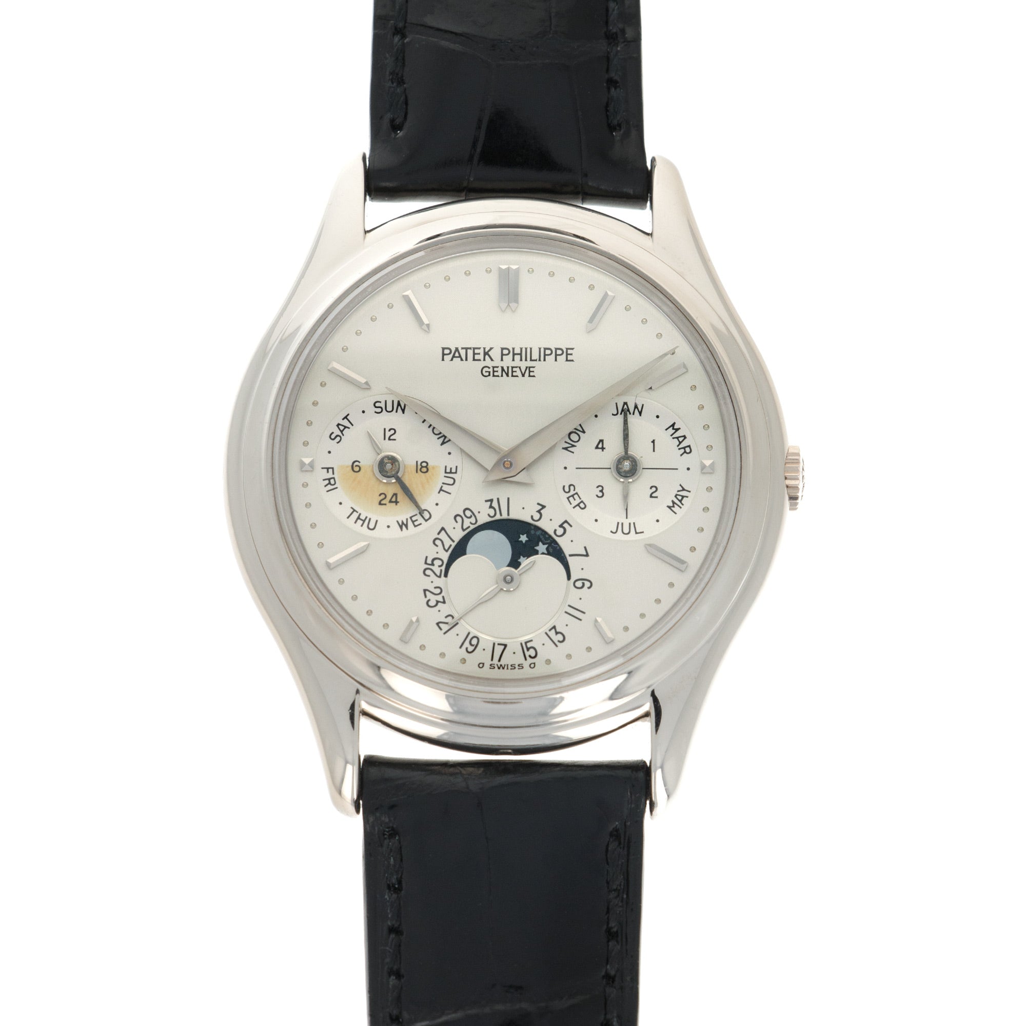 Patek Philippe - Patek Philippe White Gold Perpetual Calendar Watch Ref. 3940 - The Keystone Watches