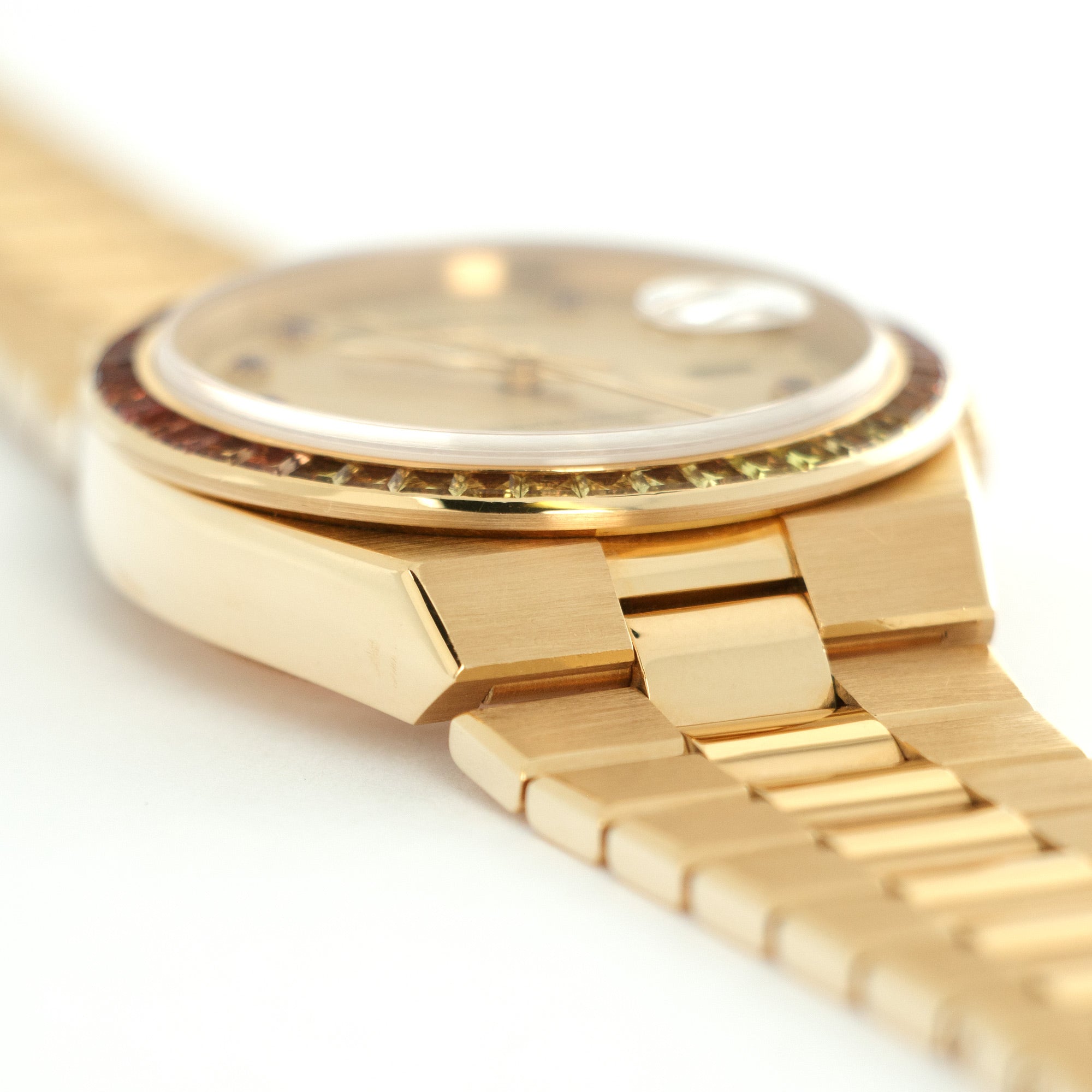 Rolex - Rolex Yellow Gold Oysterquartz Rainbow Watch Ref. 19158 with Original Box and Papers - The Keystone Watches