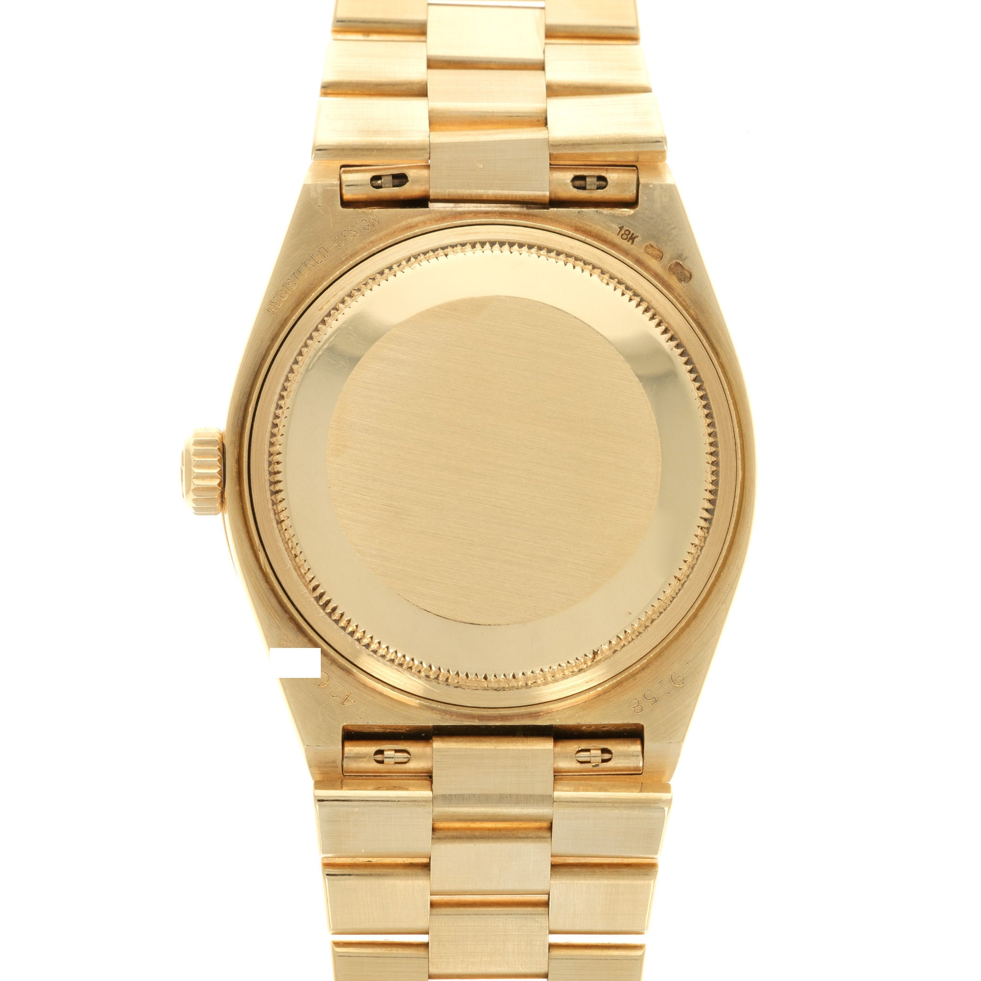 Rolex - Rolex Yellow Gold Oysterquartz Rainbow Watch Ref. 19158 with Original Box and Papers - The Keystone Watches