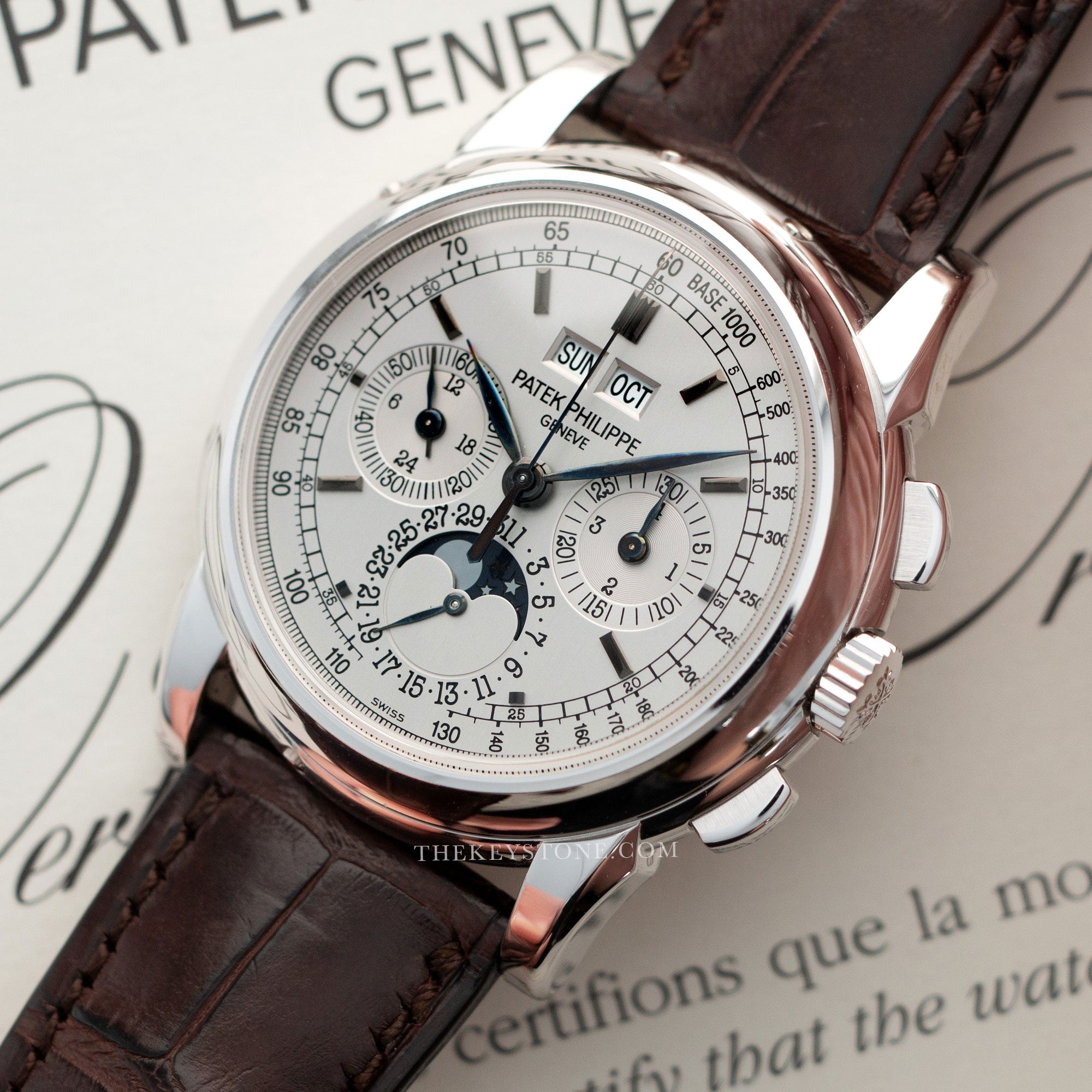 Patek Philippe - Patek Philippe White Gold Perpetual Calendar Chronograph Ref. 5970 - The Keystone Watches