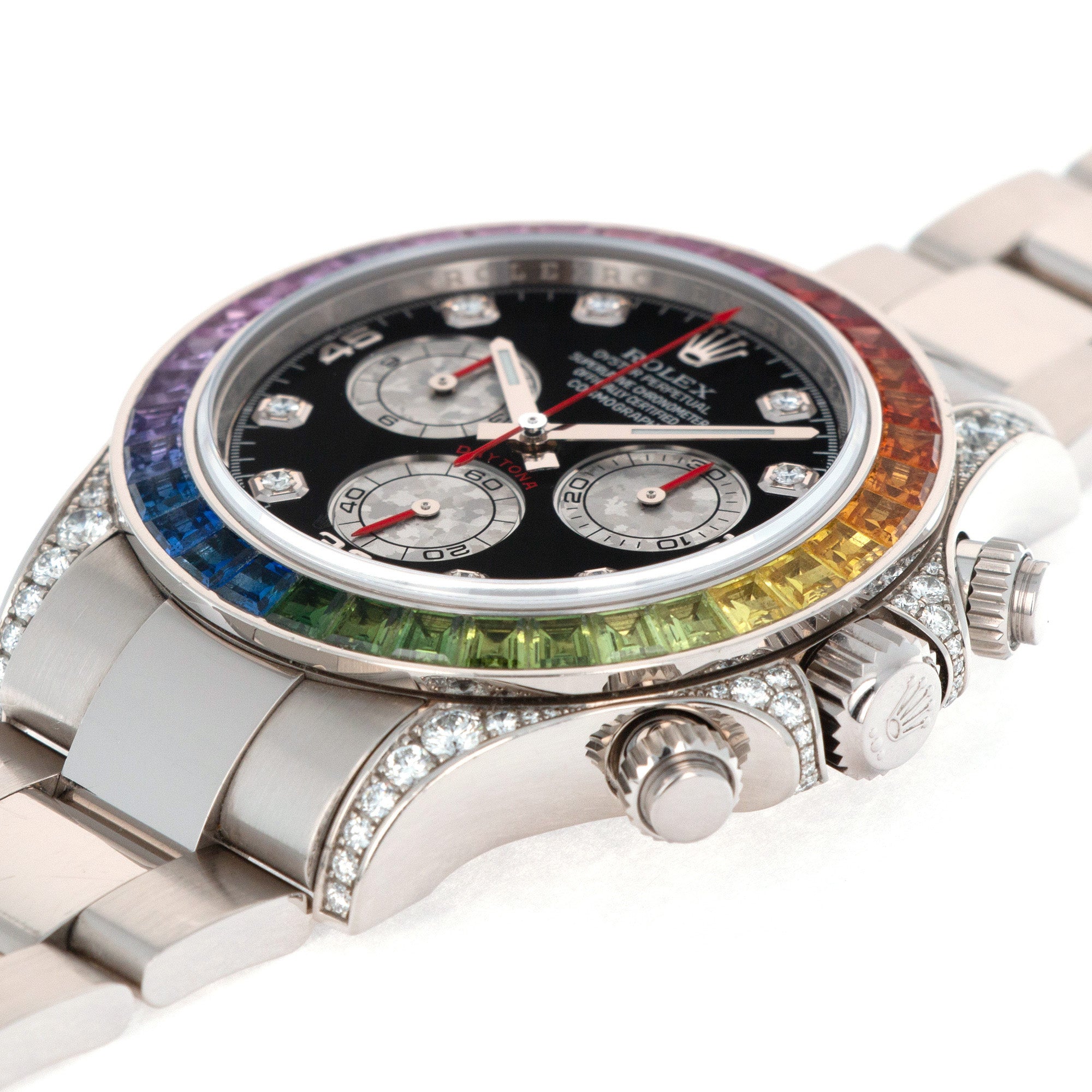 Rolex - Rolex White Gold Cosmograph Rainbow Daytona Watch Ref. 116599 - The Keystone Watches