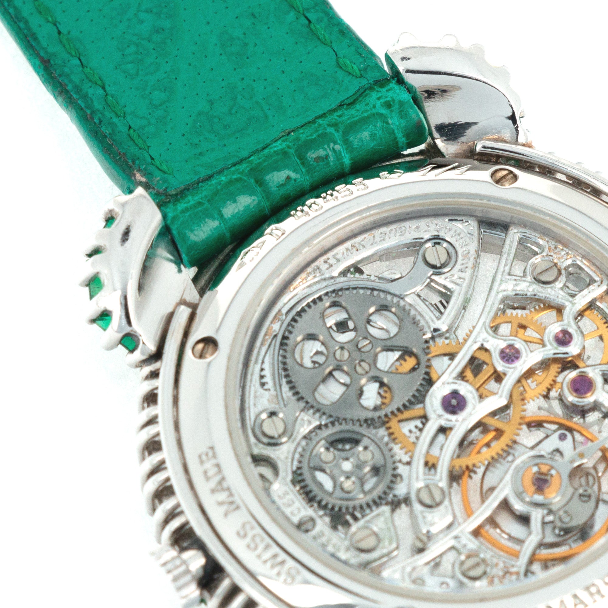 Audemars Piguet - Audemars Piguet Skeletonized Emerald Diamond Watch, Piece Unique - The Keystone Watches