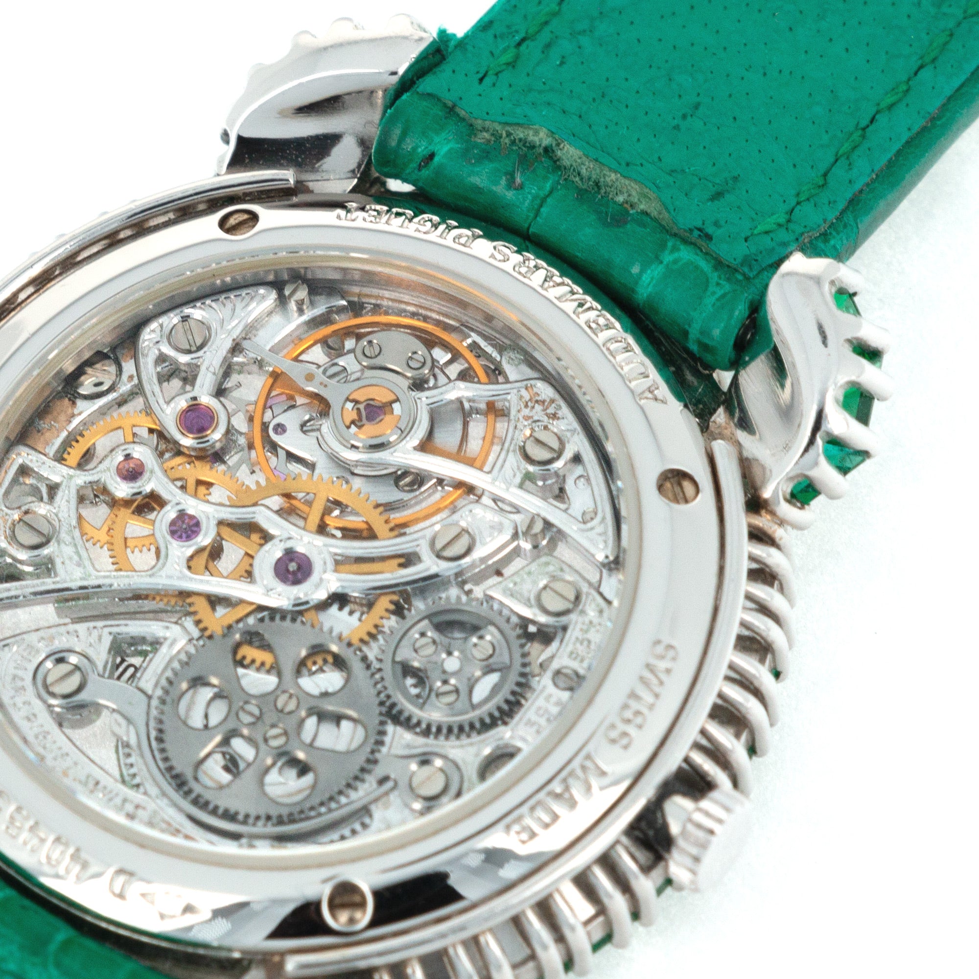 Audemars Piguet - Audemars Piguet Skeletonized Emerald Diamond Watch, Piece Unique - The Keystone Watches